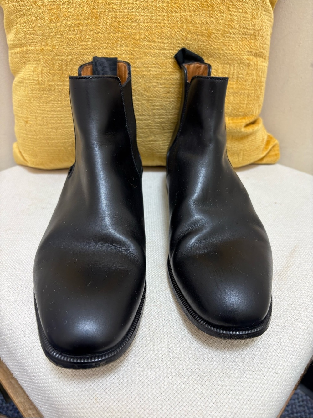Moreschi Men’s Black Leather Boots - GREAT CONDITION! Size 8 1/2 - Picture 2 of 9